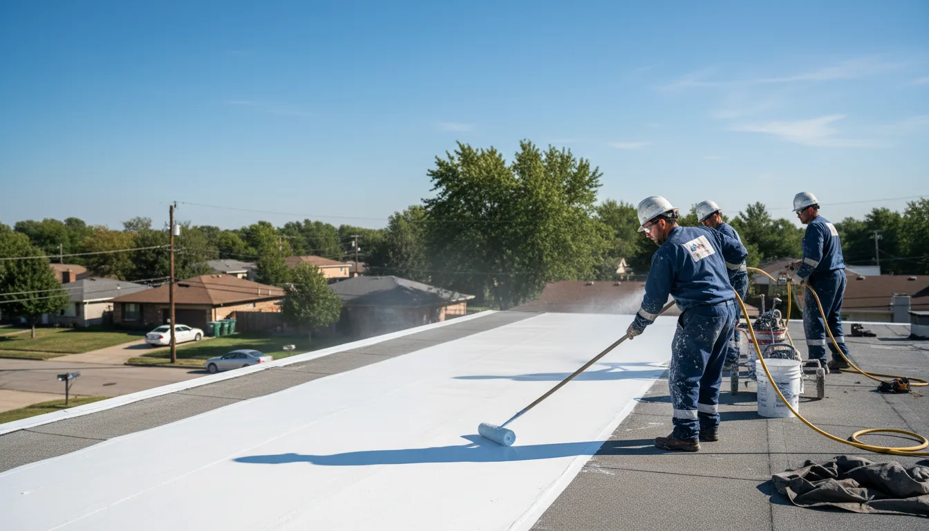 Commercial roof coating in Giddings, TX near me